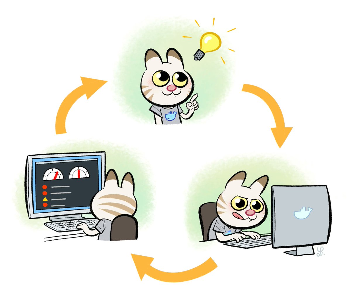Docker's tweet photo. Wave goodbye 👋 to update pop-ups and hello to Pause/Resume! Discover all that's new with Docker Desktop 4.2: https://t.co/LRi1zJFBv6 https://t.co/AL6JwN0Vw3