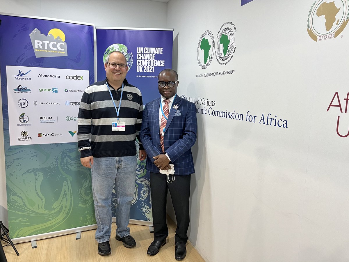 COP 26 - Zenaga Foundation, part of EU Delegation. Meeting woth our Friend and Projet Partner Unyime Robinson from Nigeria