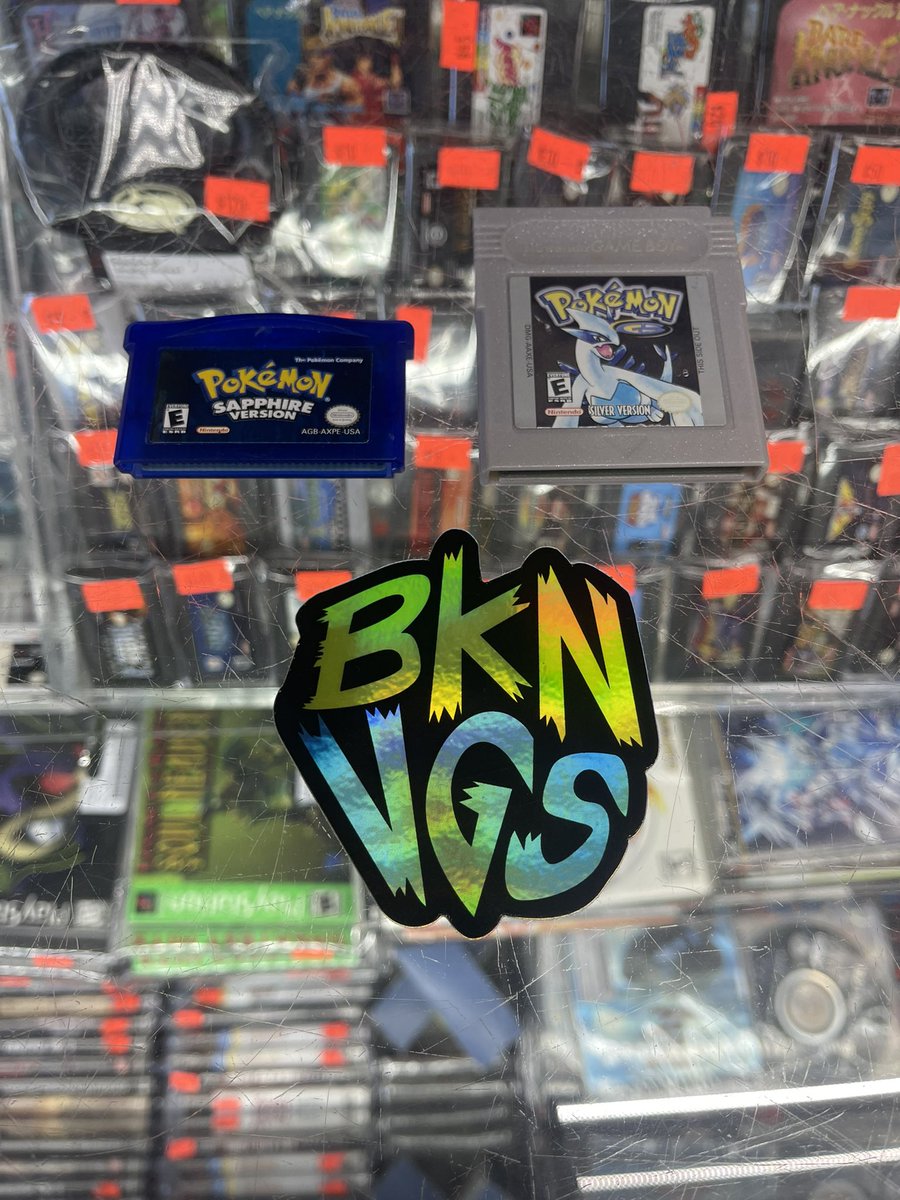 bklynvideogames's tweet photo. Did you catch them all ? Dm us if interested. #gameboyadvance #gba #gameboyadvancegames #gameboycolorgame #pokemonsapphire #pokemonsilver #retroshop #brooklynvideogames #bvg https://t.co/9M3oX5m3ZZ