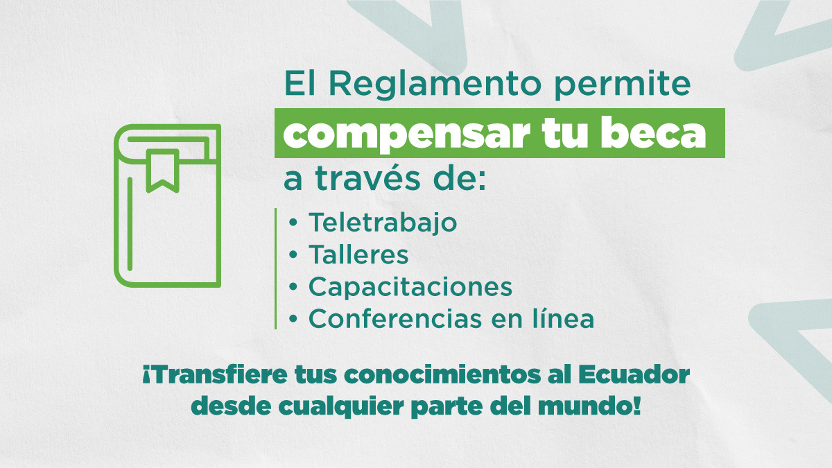 EduSuperiorEc's tweet photo. ¡Nos adaptamos a la nueva realidad!

Con el reglamento, nuestros becarios podrán:
 
✅ Realizar su compensación desde el exterior.
✅ Acogerse al teletrabajo.
Siempre y cuando sus actividades ☝️ beneficien al país.
 
Infórmate aquí👉https://t.co/nFPv71OtK7

#JuntosLoLogramos https://t.co/g34YID8ZZr