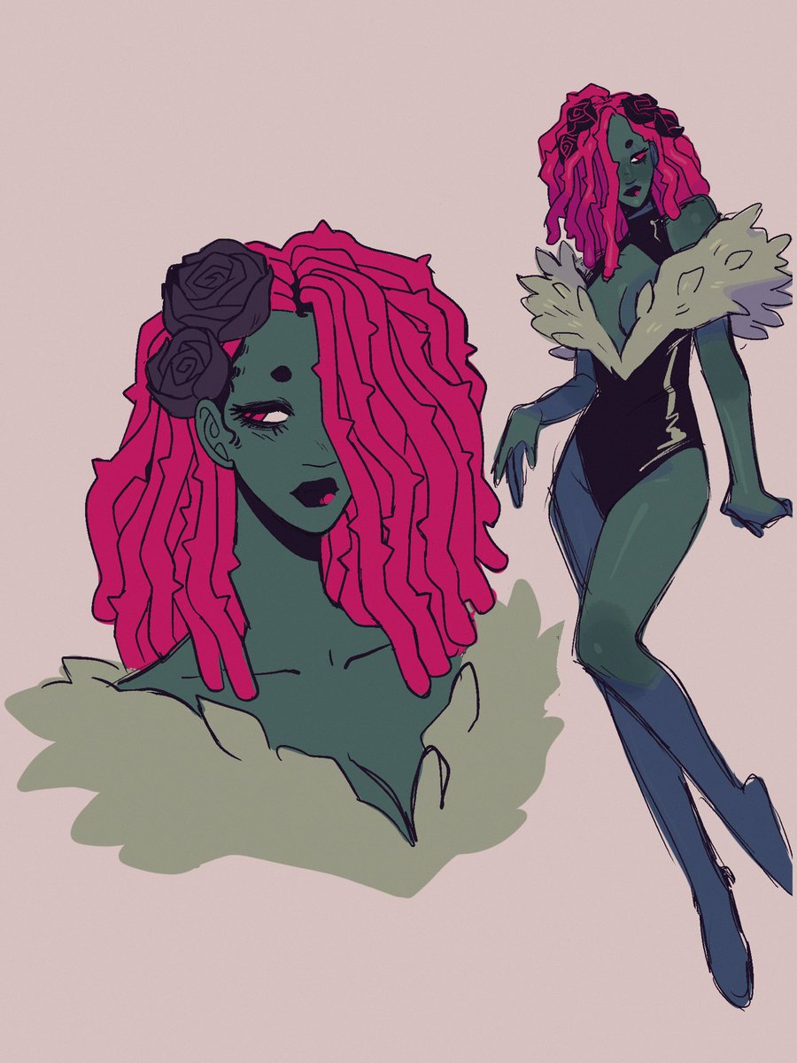 AsDrawnByGinger's tweet photo. The feminine urge to redesign comic book characters https://t.co/9JiXLy093B