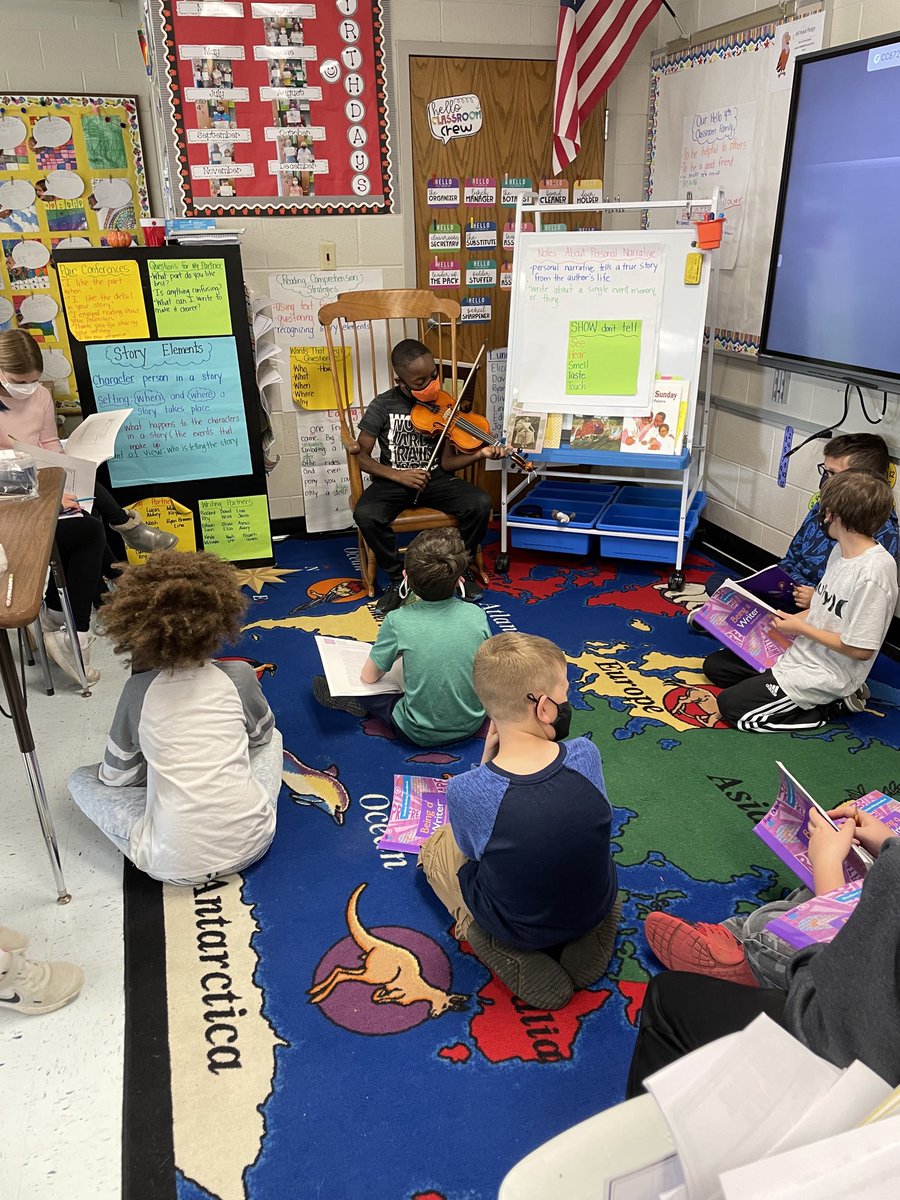 hello4th's tweet photo. Sharing some talent during morning meeting today! ⁦@BCSDHill⁩ https://t.co/XQisjTGkTQ