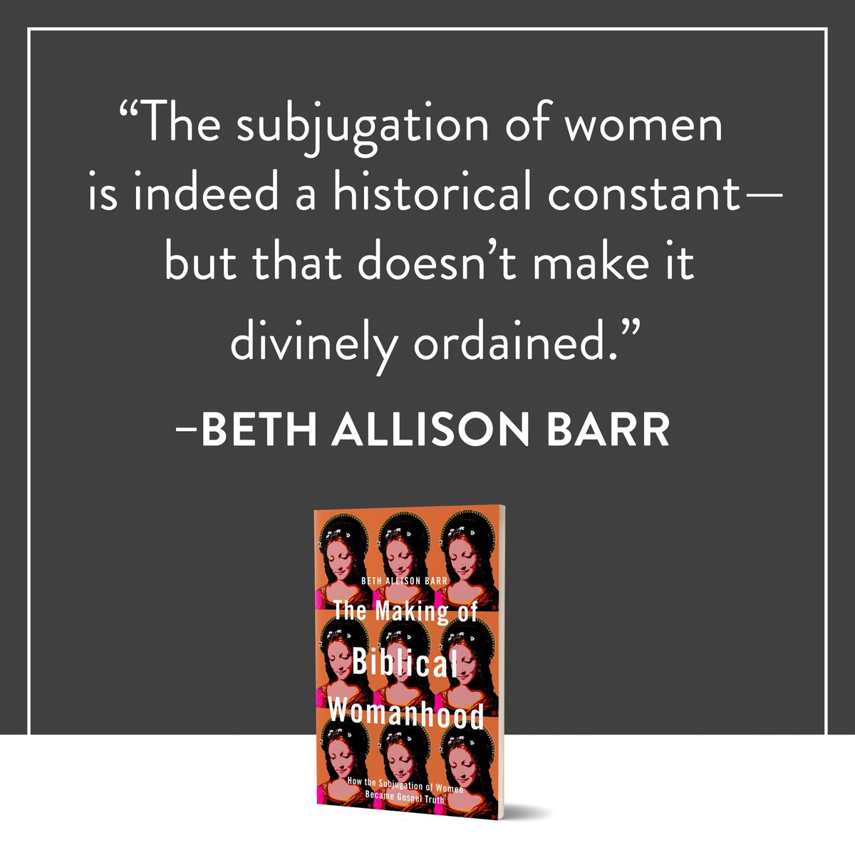 BrazosPress's tweet photo. Discover the difference between ⭐historical⭐ and ⭐biblical⭐ in #MakingBiblicalWomanhood by @bethallisonbarr.

https://t.co/Q9it83bFnA https://t.co/v8Bw1buBjw