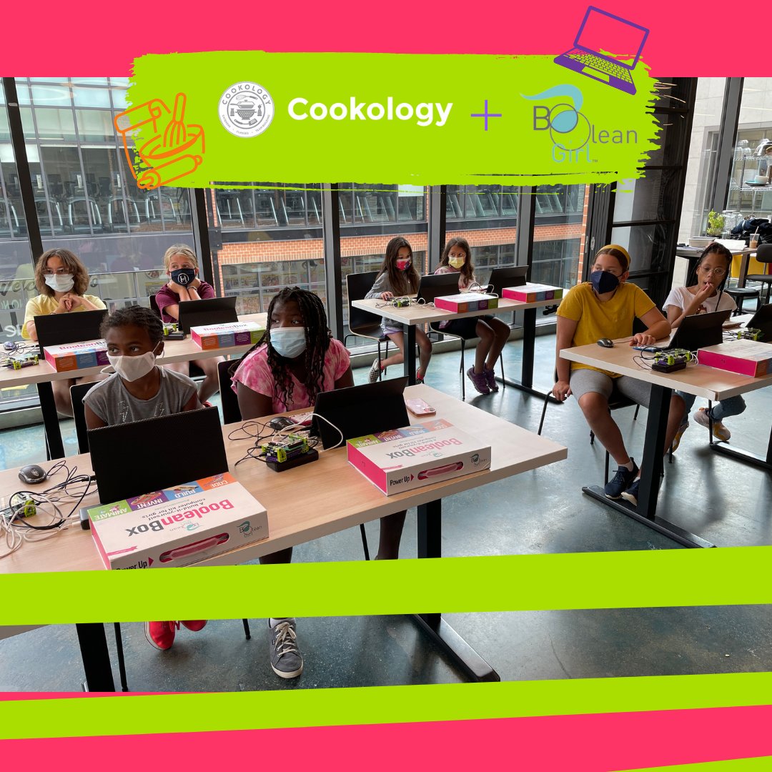 BooleanGirlProj's tweet photo. This Thursday, November 11th, is our final fall event with @Cookology! During this session, you'll cook up a heavenly dish and then code your own Scratch program based on the dish that you just whipped up!
Ready to sign up? Just head to: https://t.co/uyvt3Vw7nh!
#codingandcooking https://t.co/AYg0aXcQOZ