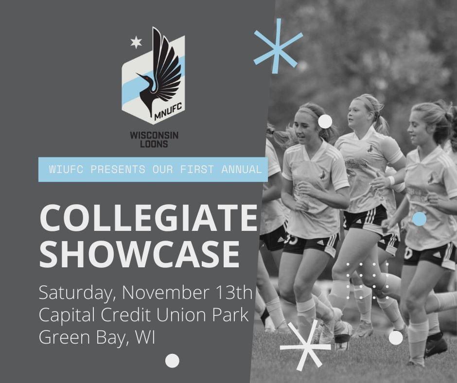 WisconsinUnited's tweet photo. ***THIS SATURDAY, November 13th!*** WIUFC is thrilled to announce our first annual Collegiate Showcase held at Capital Credit Union Park in Green Bay, WI. Everyone is welcome - come and support our athletes as they showcase their skills in front of interested college coaches. https://t.co/qAfdY1mKQf