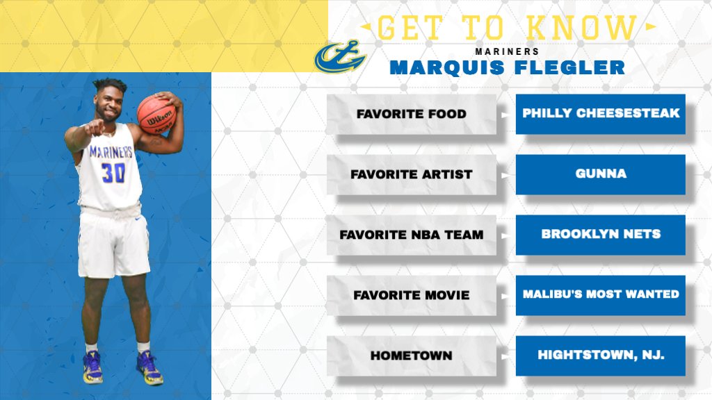 Get to know our guy #️⃣3️⃣0️⃣ Marquis Flegler‼️🏀⚓️