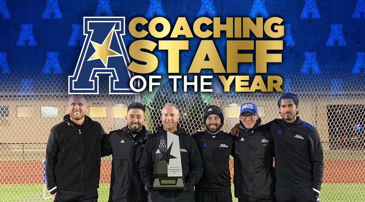 Tom McIntosh, Jose Robles, Chase Robertson, Owen McCorkle, Raudel Fierro-Perez and Ray Saari were tabbed as The American Coaching Staff of the Year!! 

⚽️ 13-1-1 overall and 8-1-1 in The American

#ReignCane 
#LoyalAlwaysTrue
