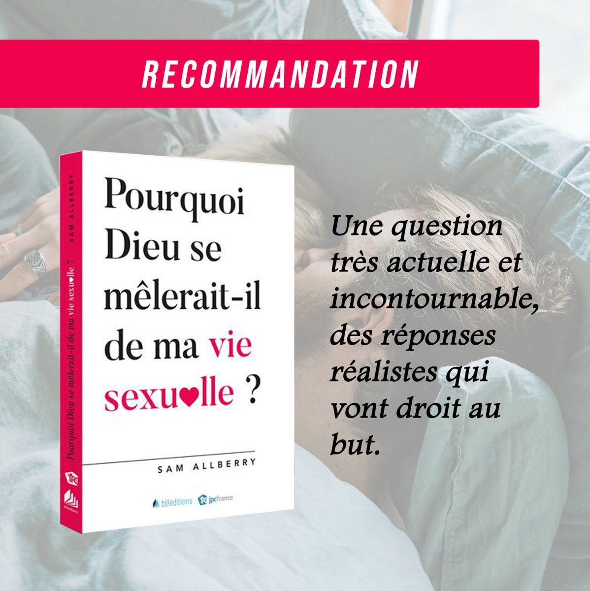RECOMMANDATION 📖
.
On a co-édité un livre avec @blféditions, et on t'encourage à te plonger dedans !
.
L'auteur te propose une #éthiquesexuelle logique, pratique et #spirituelle. Une lecture #incontournable dans un monde qui a perdu son chemin sur la question de la #sexualité.