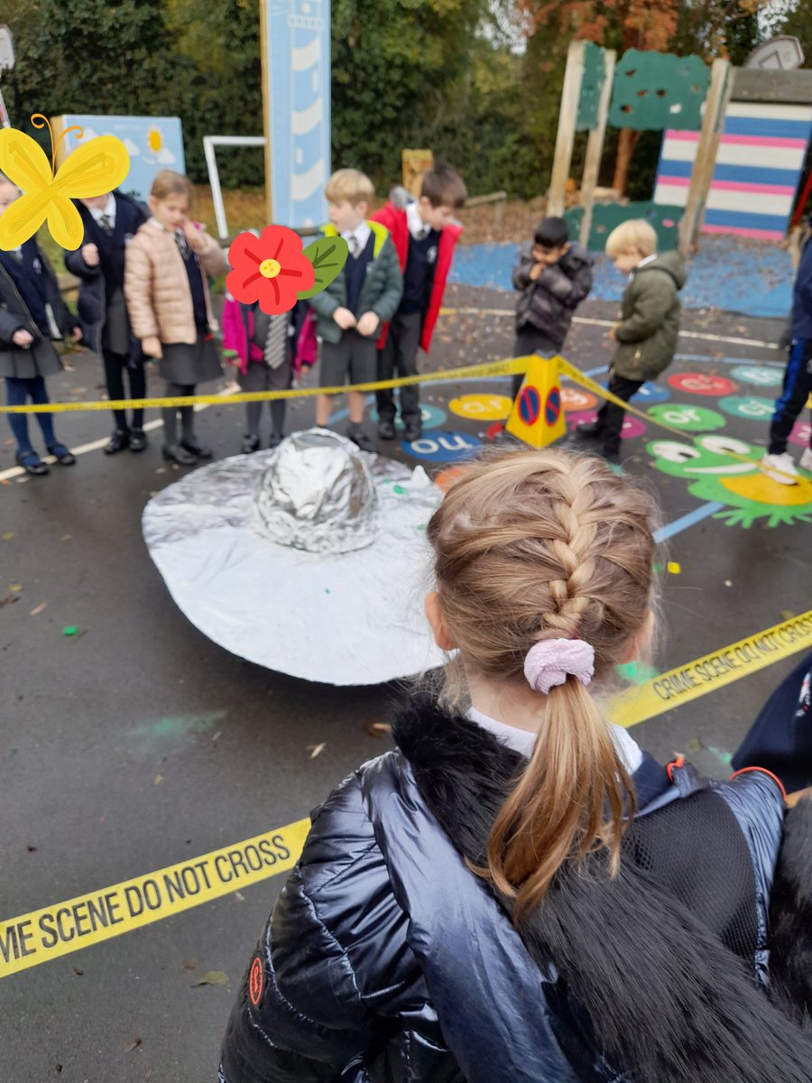 Something had landed in our playground and we had to investigate 🔎 what we thought it could be...