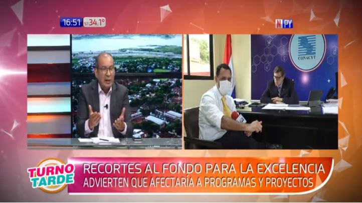 El Ing. Eduardo Felippo, Ministro presidente del CONACYT habla sobre el recorte de los recursos del <a href="/FeeiParaguay/">FEEI Paraguay</a> a través de <a href="/npyoficial/">NPY Oficial</a> 

🔗 Programa en vivo: npy.com.py/en-vivo/