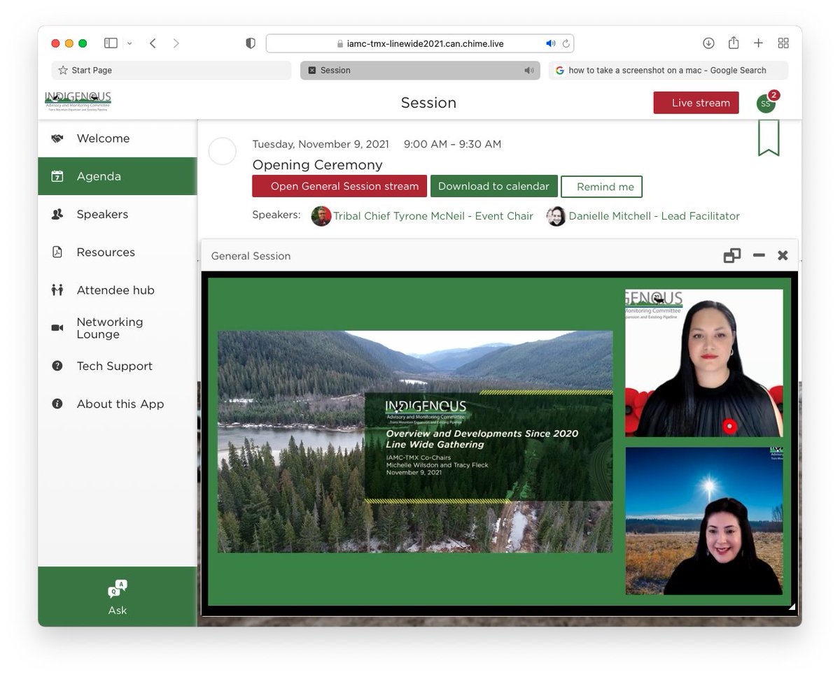 iamc_tmx's tweet photo. Co-Chairs Michelle Wilsdon and Tracy Fleck provided an overview of the @IAMC_TMX Committee and the work that has been done since the Line Wide 2020 Gathering. #IndigenousMonitoring #EmergencyManagement #Socioeconomic #LineWideGathering2021 https://t.co/2cNpaHzegX
