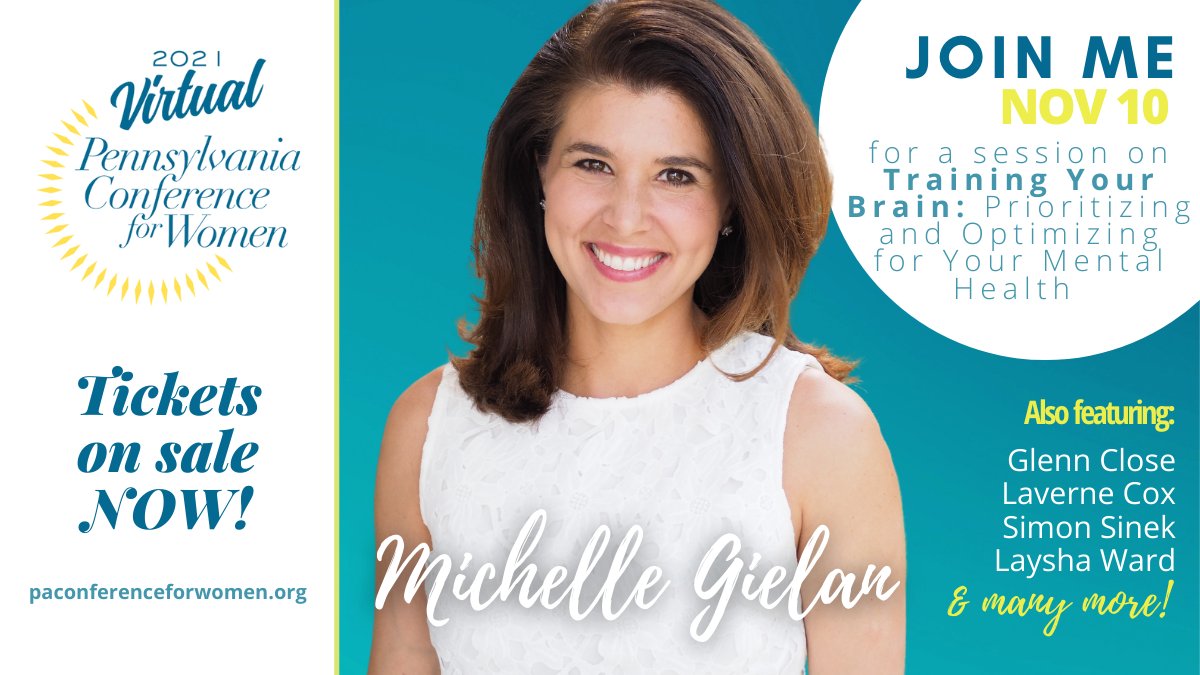 Happiness is at the lowest level since the 1950's. Tomorrow I share the research on how to train your brain to be happier at the PA Conference for Women @pennwomen. We'll focus on the same tools I turn to when I'm having a hard day. Join us! bit.ly/3xS6DJn #PennWomen