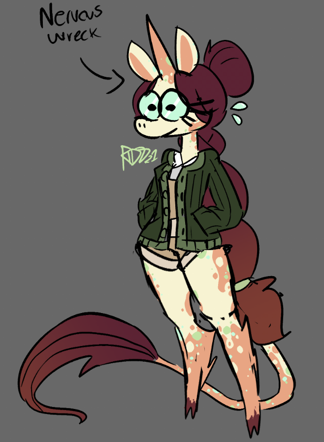 Raddaradd's tweet photo. Anyways hi yeah I made a unicorn lady https://t.co/FKC3w3ZiMN