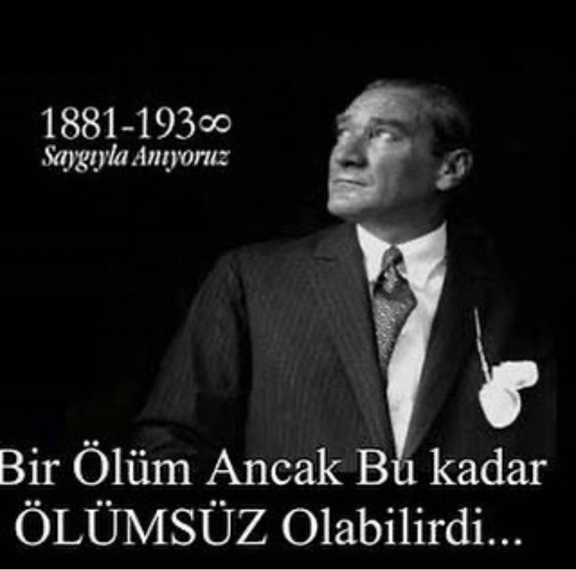 tskn_gztk's tweet photo. Saygı,Sevgi ve Özlem’le Anıyoruz #10Kasım https://t.co/csX0zDyg0R