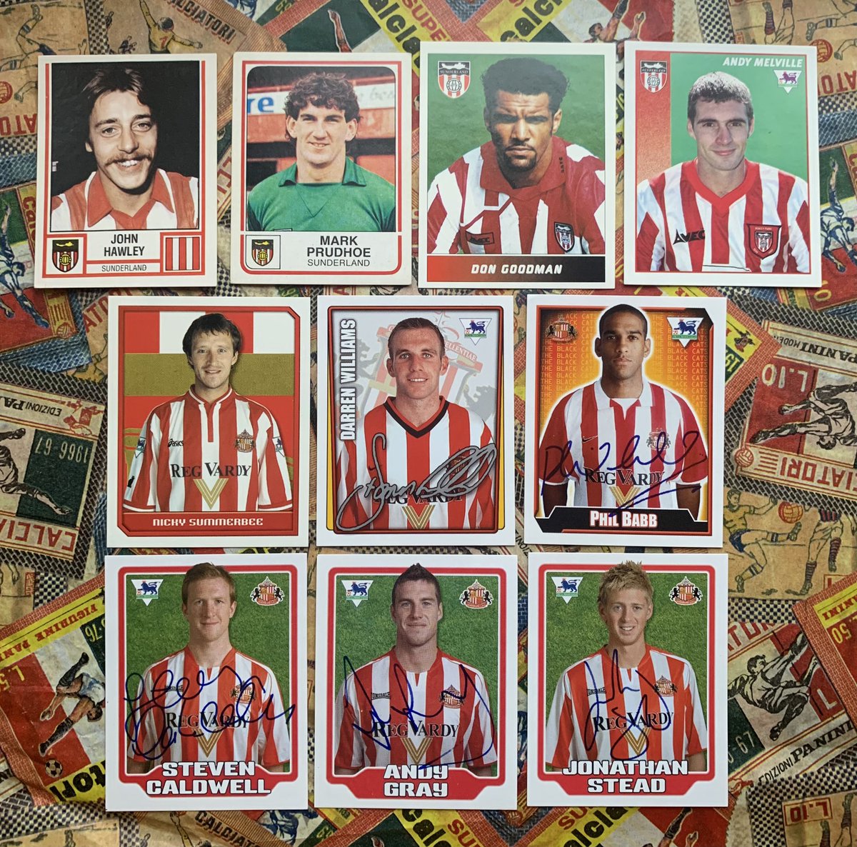 SAFCPanini's tweet photo. Players who have made appearances for @SunderlandAFC & @officialbantams and made it on to a #SAFC footy sticker!
#Sunderland #BCFC #SUNBRA #GotGotNeed #Panini https://t.co/pB0s2N1bu3