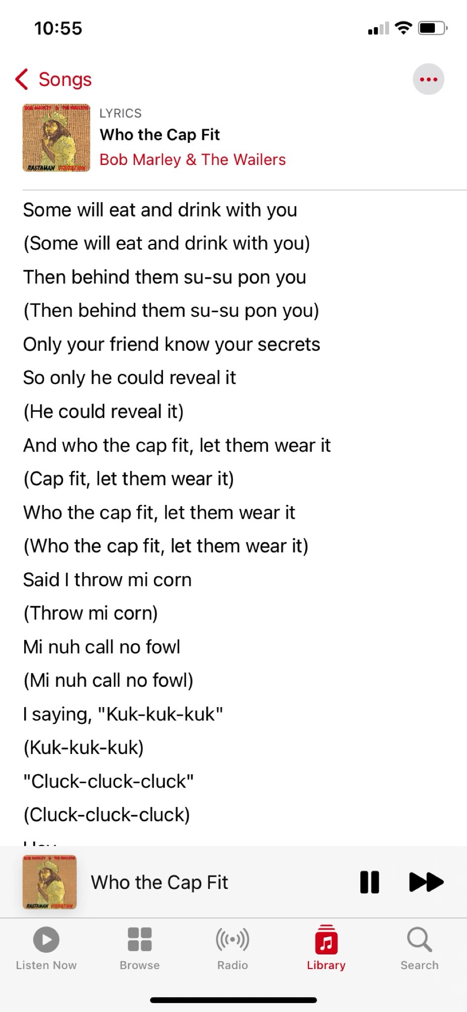 Bob marley who online the cap fit
