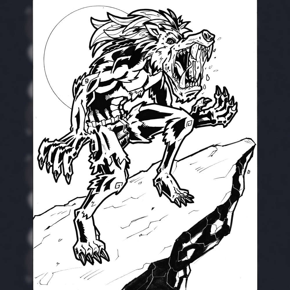 a_a_ron_art's tweet photo. A little past spooky season but have to share this!

I made this werewolf line art and 3 of my brilliantly talented friends all took the time to do a color pass on it! 

I love all of them!🥰

Thank you so much @Lisyrah1 @AKnGirl2 and PrintsofMotley

#ArtistOnTwitter #digitalart https://t.co/Q89Q1J7i2m