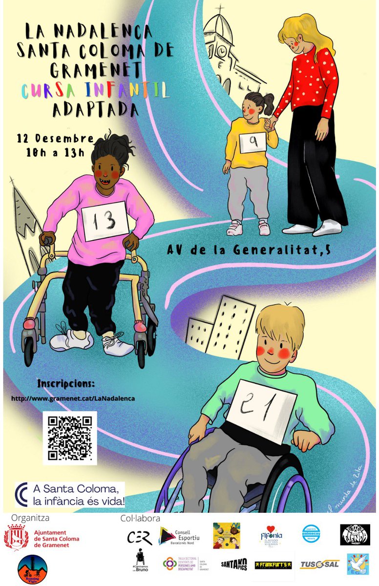 No et pots perdre la Nadalenca de 2021, el 12 de desembre, la primera edició de la Cursa Indantil Adaptada <a href="/scgramenet/">Aj. Sta. Coloma Gram</a> a Santa Coloma de Gramenet