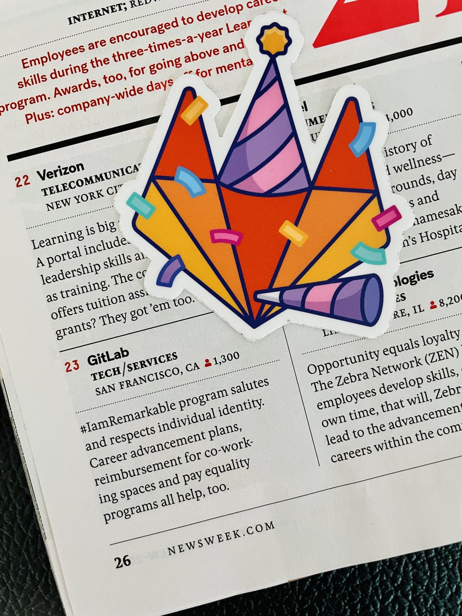 darrenmurph's tweet photo. Very special to see @gitlab in @Newsweek's 2021 list of America's Most Loved Workplaces ❤️🦊🌎 https://t.co/cARKm0Xa0U