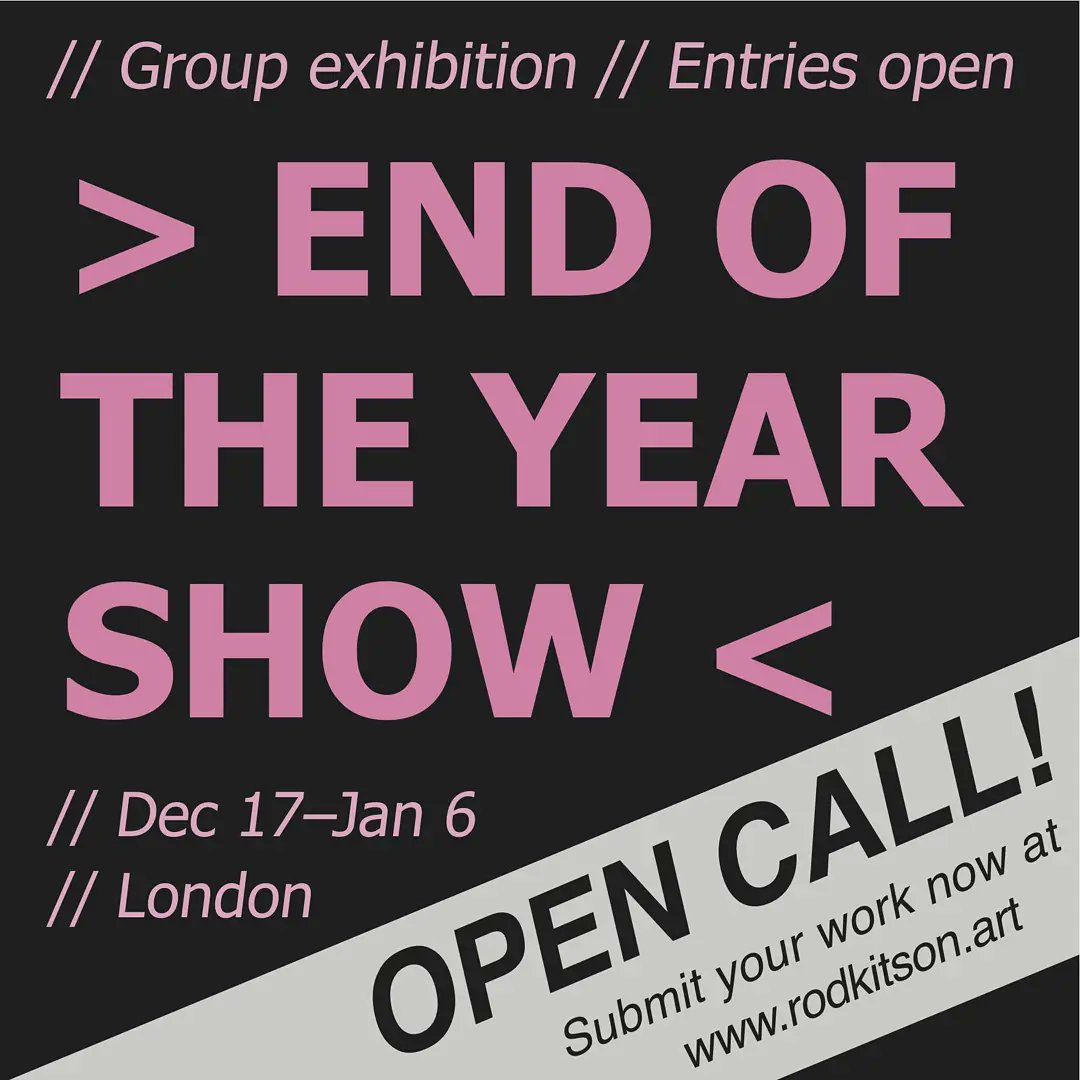 rodkitsonart's tweet photo. Entries for the End of Year Show are now open! Head over to https://t.co/BGDdO1dgVw to enter your art and for more info. Art and artists of all forms accepted! https://t.co/IQ1D3RP7Ky