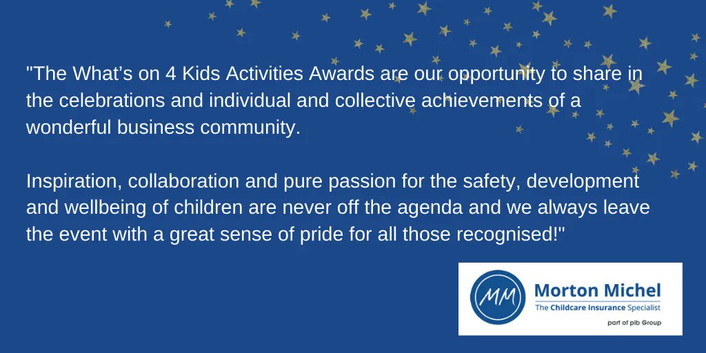 We’re thrilled to have the support of our headline sponsor for this 15th year of #WhatsOn4KidsAwards <a href="/mortonmichel/">Morton Michel</a> #KidsAwardsChat