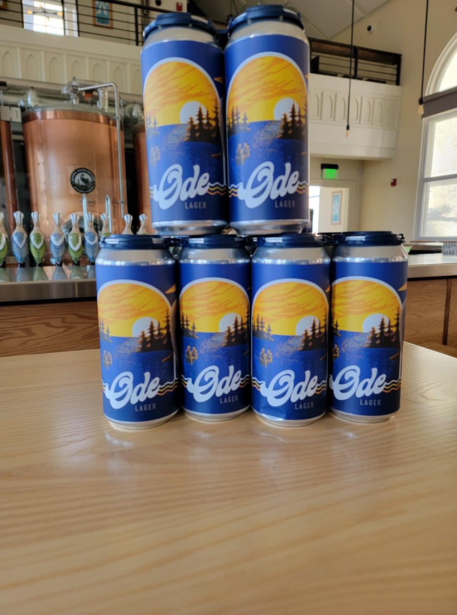 Calling all Crispy Bois! Ode Lager, our homage (or, ode) to Milwaukee’s proud lager brewery history is now available to take home in 16oz. 4pk cans! Using traditional decoction mashing techniques and naturally carbonated, this beer refreshing, lightly hoppy, &amp; extra crispy!