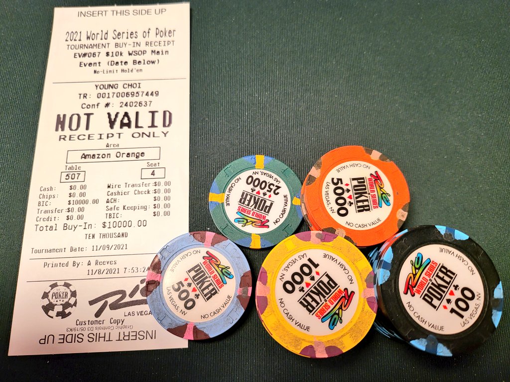 ACE_Dandy's tweet photo. I am participating in the @WSOP Main event Day 1F today.
I compete with world-class players on the stage I dreamed of.
Now, the next step is to move slowly toward Day 2.
Friends, please cheer for me! https://t.co/V8lLLgbp97