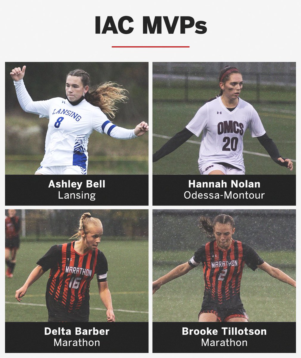 Congratulations to this year's IAC Girls Soccer MVPs.