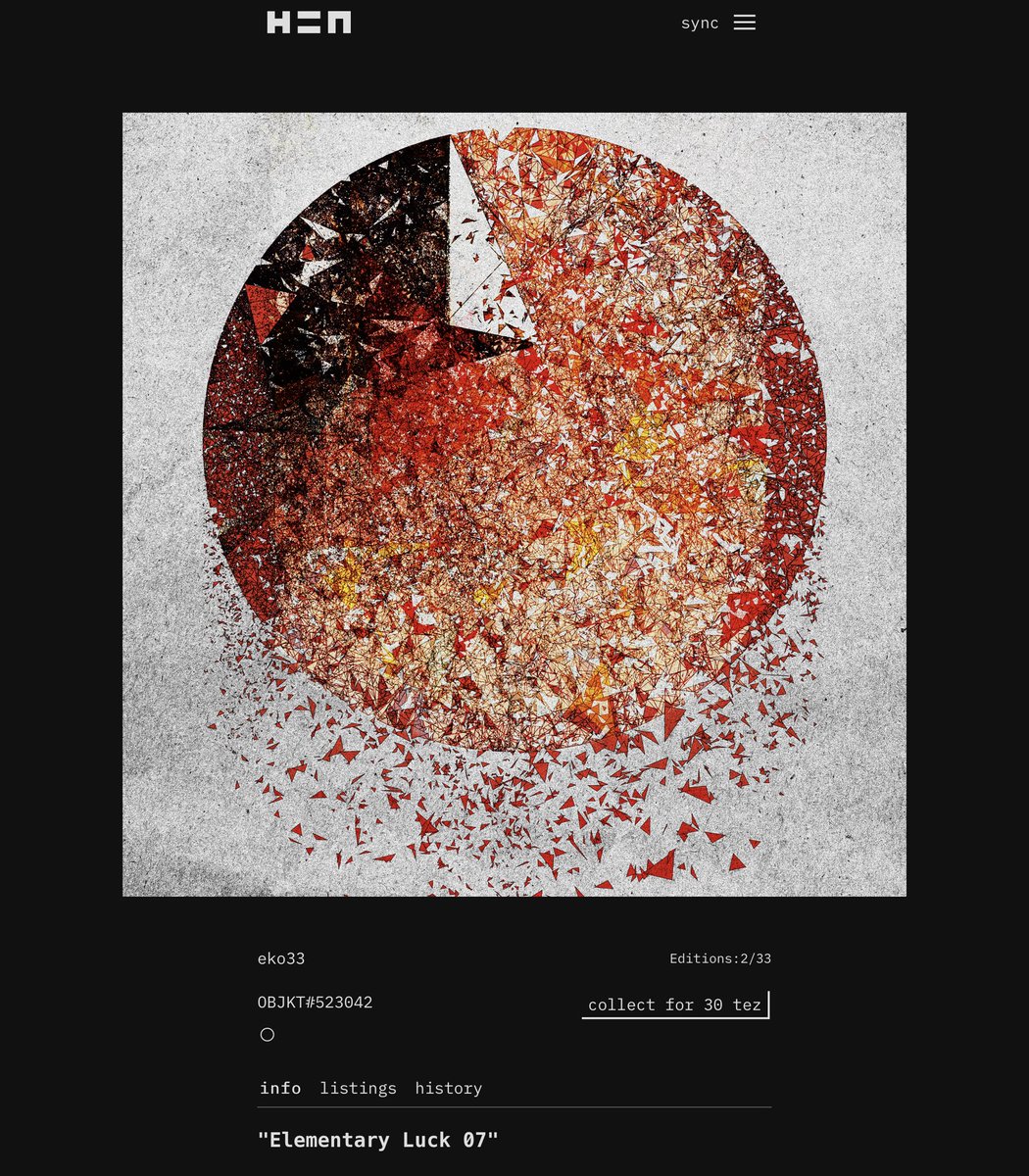 michaelspalter's tweet photo. “This artwork is very special to me as it represents positive energy and luck.
Writing your own code as an artist gives you the freedom to do what you want as long as you have the patience, knowledge, and determination to achieve what you want.” @Eko3316 

Lucky to have acquired! https://t.co/vbm6sa46WC