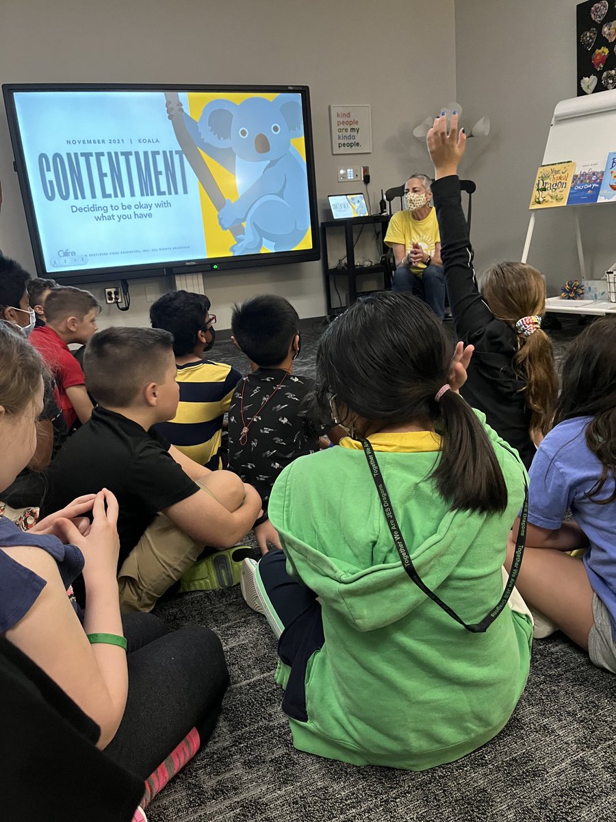 Learning what contentment means with ⁦<a href="/JESCounselor/">Ziba Johnston</a>⁩ ⁦<a href="/Jack_D_Johnson/">Jack D. Johnson</a>⁩ ⁦@MrsOlsonJES⁩ #BetterTogether