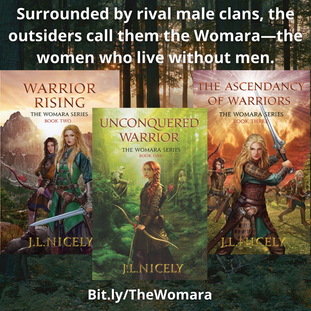 Surrounded by rival male clans, the outsiders call them the Womara—the women who live without men. Bit.ly/TheWomara

#Fantasy #FantasyReaders #Heroine #Feminist #StrongWomen #WarriorWomen #WarriorWoman #FantasyBooks #JLNicely