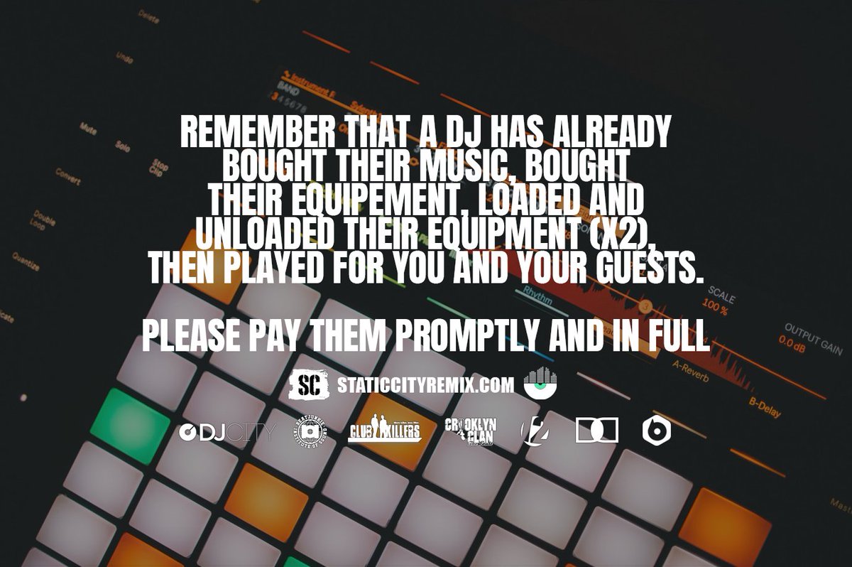 crossfaderpool's tweet photo. Being a DJ is hard. Of course there are harder jobs, but there are easier jobs also. The point here is: people think it's one of the easy jobs, and 9/10 times, it ain't. #justsayin #dj #djlife #djonly https://t.co/lcqoSOW7cB