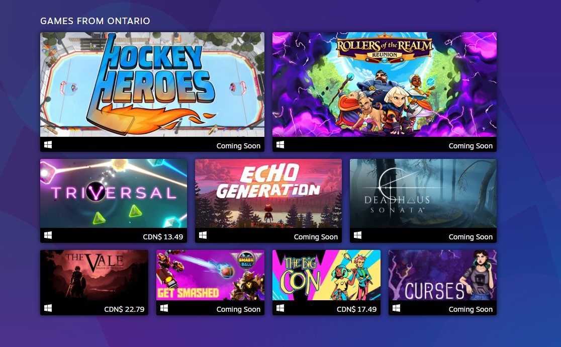 OntarioCreates's tweet photo. .@MEGAMIGSFest has kicked off &amp; Ontario game developers are ready to connect with international audiences! 

Come and demo Ontario games!
https://t.co/4i0p0eJRNf

Purchase the games here: 
https://t.co/WgbC60AUDT

@ApocStudiosInc
@LoftySkyEnt
@stitchmedia https://t.co/ggGuGajbI6
