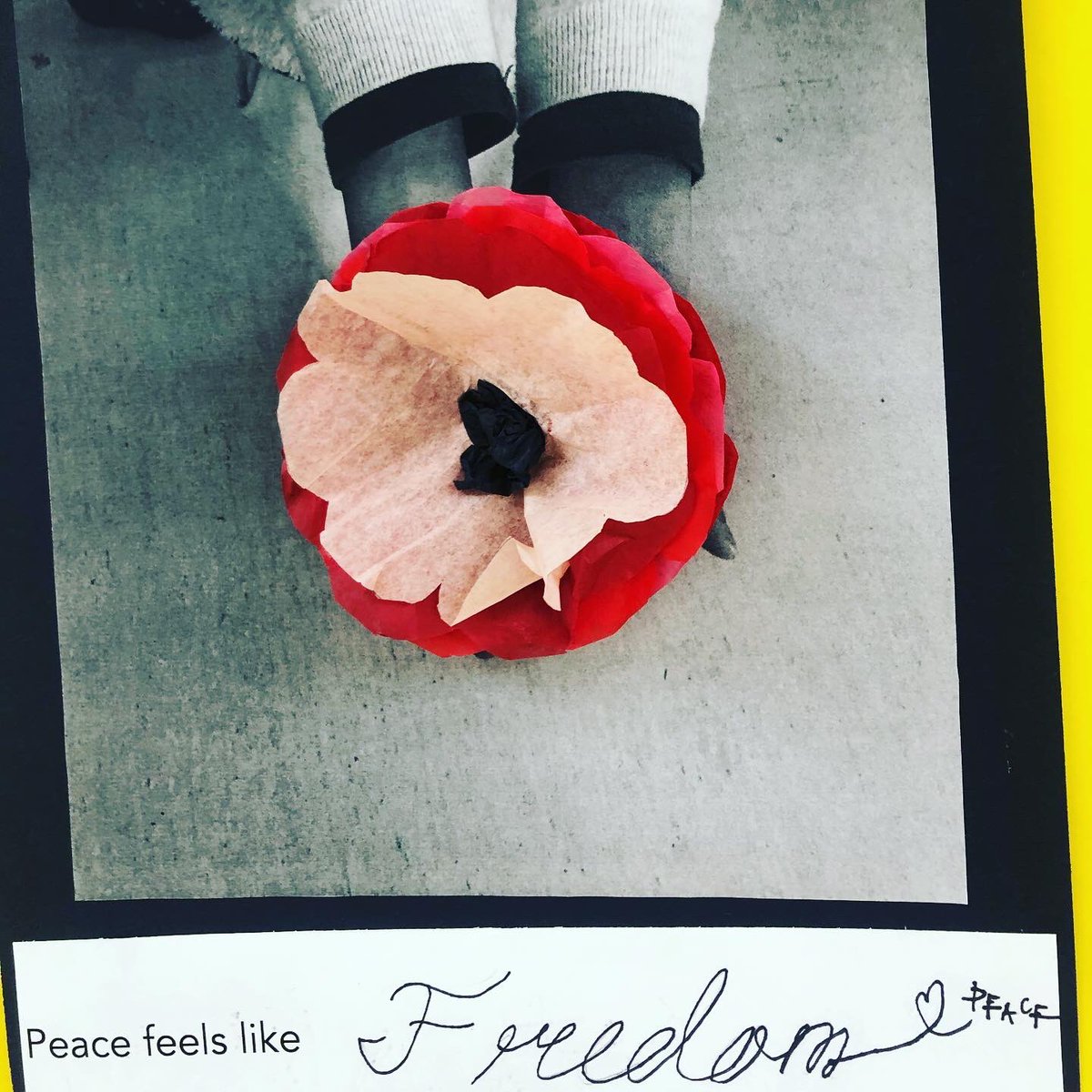 Powerful conversations and beautiful creations by <a href="/Surrey_Schools/">Surrey Schools</a> Grade 4s full of hope and gratitude this #RemembranceDay