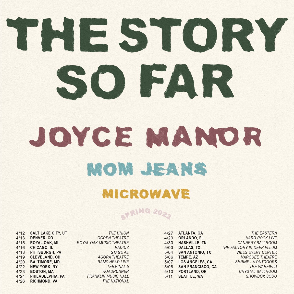 momjeansca's tweet photo. O fuckin K @thestorysofarca @JoyceManor @microwaveatl https://t.co/xzWqRZIEiK