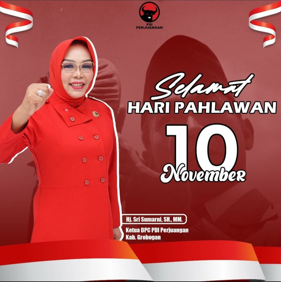 Selamat Hari Pahlawan 10 November 2021, Jangan pernah lupakan jasa para pahlawan, jika kalian lupa maka kalian tidak akan pernah tau makna perjuangan. 

#pdiperjuangan #grobogan #haripahlawan
