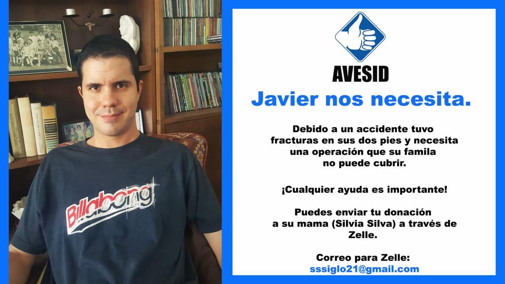 cjaimesb's tweet photo. Javier Paez Silva es uno de nuestros jóvenes usuarios de AVESID. Tiene autismo. Sufrió un accidente fracturándose ambos pies y su familia no tiene recursos para asumir sus gastos médicos. Nos necesita! ¿Nos ayudas? En nombre de nuestro equipo de AVESID y sus compañeros, GRACIAS https://t.co/DgW1ko9RMI