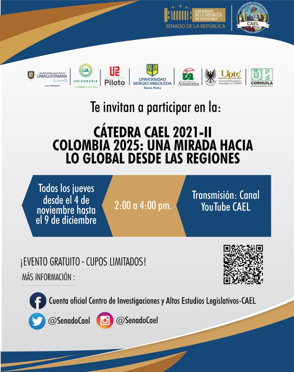 CM_Botero's tweet photo. 📅Este jueves 11 NOV
⏰2:00 - 4:00 pm
 El #Maremtorio Caribe es protagonista en el Congreso de la República

Te esperamos en el canal de Youtube de @SENADOCAEL... y si se te cruza con algo, lo puedes ver en diferido 😉 https://t.co/j0tusbcfIk