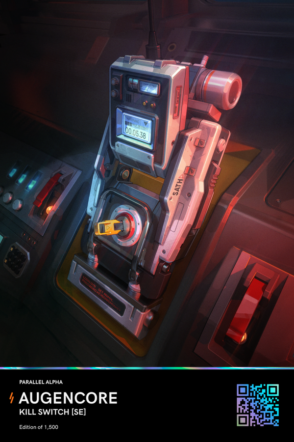 I want to join in all the <a href="/ParallelNFT/">-</a> Give Away Festivities ! 

Ill be giving away this Special edition Kill switch ! 

Follow <a href="/ParallelNFT/">-</a> 
Follow ME (Self shill I know) 
Follow <a href="/Fitchinverse/">Fitch //</a> he inspired me to do this one 
RETWEET AND LIKE OF COURSE THATS NATURAL 

LETS GOOOO