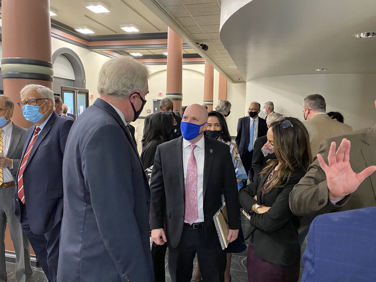 It was a privilege to represent <a href="/MayorSheehan/">Albany Mayor Kathy Sheehan</a> and the City of Albany today at the dedication of the <a href="/SUNY/">SUNY - The State University of New York</a> headquarters in honor of H. Carl McCall alongside <a href="/NYSComptroller/">Thomas P. DiNapoli</a> and <a href="/PaulTonko/">Paul D. Tonko</a> 

Congratulations on the well-deserved recognition, Carl!