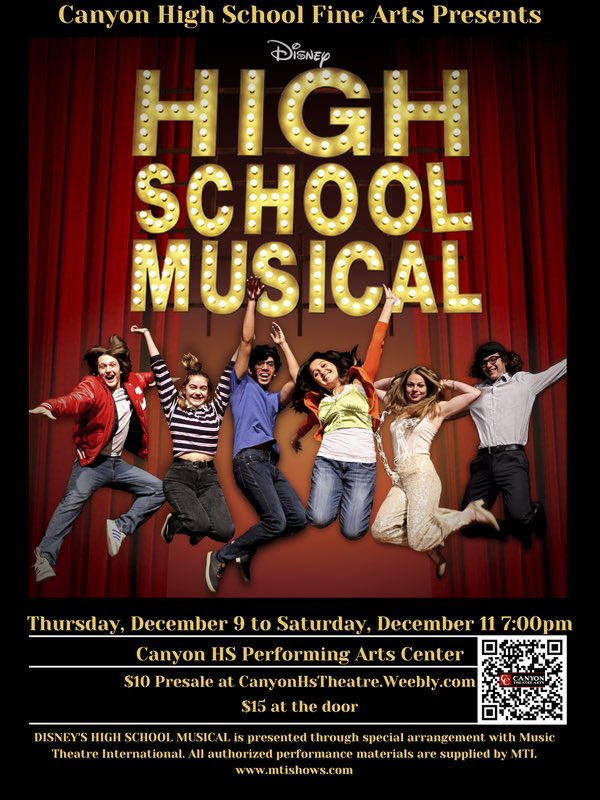 POSTER RELEASE!!! 

Tickets go on sale Nov 17! Get them at canyonhstheatre.weebly.com #getyourheadinthegame #HSM #comalfinearts #studentdesign

📸: @technicallypresley
