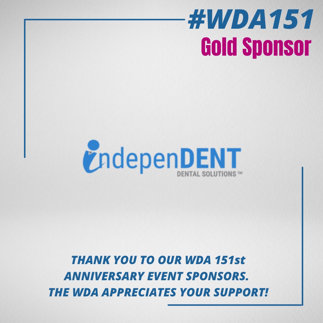 wisconsindental's tweet photo. Thank you to IndepenDENT Dental Solutions for their support of the WDA's 151st anniversary celebration! #WDA151 #WDA150 #association #members https://t.co/NiVFWFjJ3i