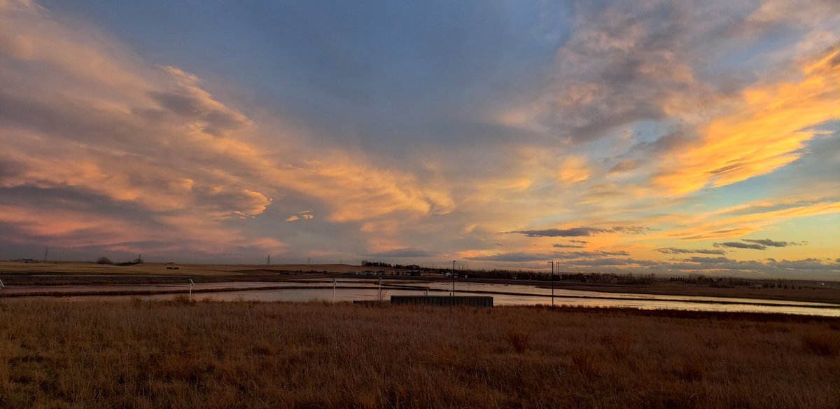 suezqyyc's tweet photo. A beautiful yet chilly evening from Ralph Klein Park, SE, Calgary tonight. Some deep Anticrepuscular clouds? Eastward & the hues of the sunset both South & North of the park.
#Anticrepuscular #ralphkleinpark #yyc #calgaryweather #calgarysunset @CTVdavidspence @CTVStanfield https://t.co/ASSjw3ysM5