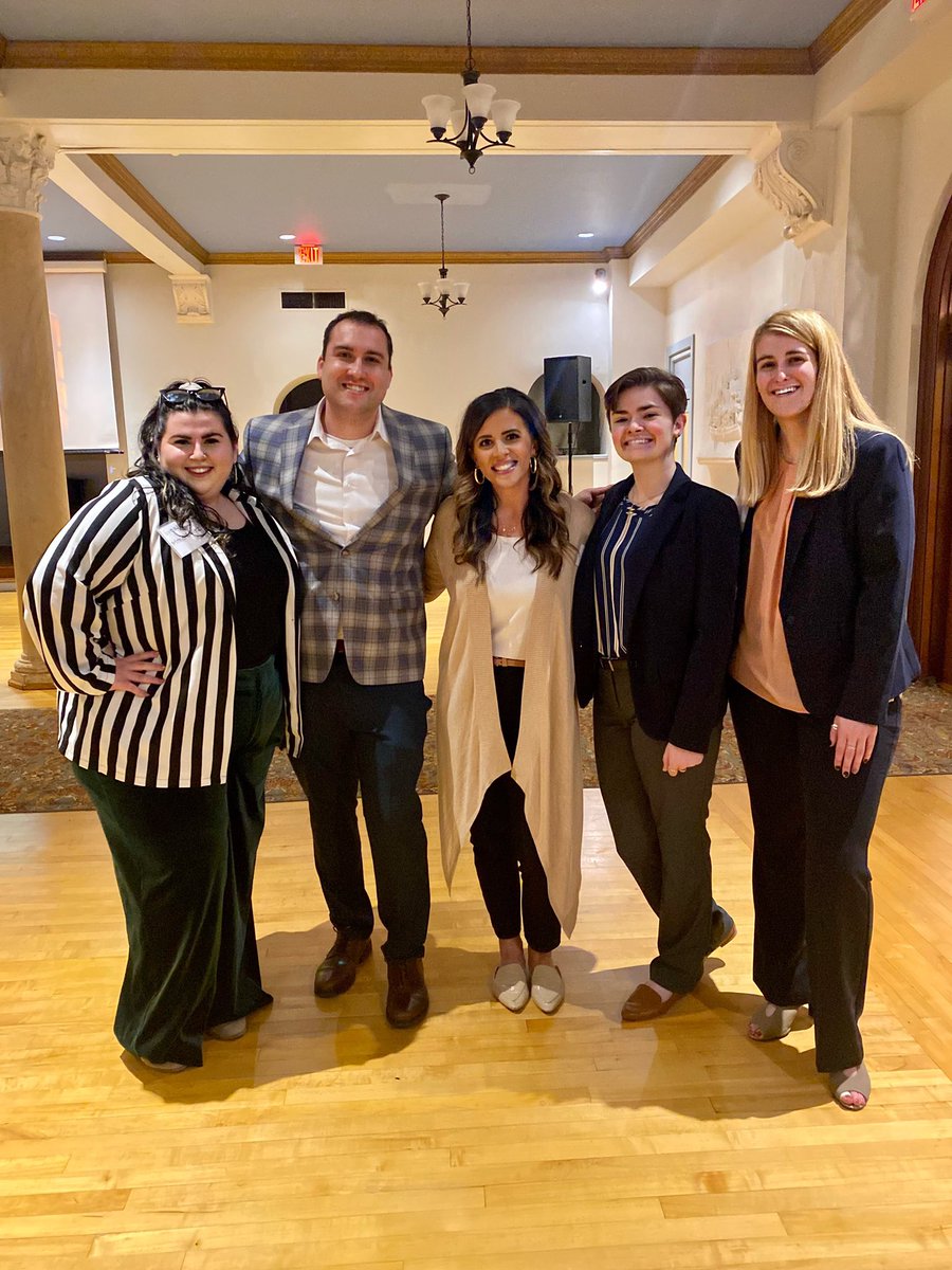 Great evening with the @IUP_CPDC GA crew at our annual fall etiquette dinner! Always love covering this material with our <a href="/IUPedu/">Indiana University of Pennsylvania</a> students🍴🍽 Felt so good to be back in-person too! #IUPStartsCareers