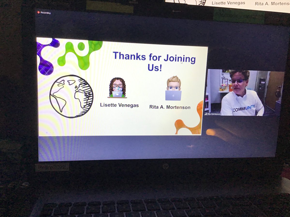 SeyffertDeborah's tweet photo. VirtCon 2021.  I loved learning about the field trips from Rita and Lisette.  #DEVFT ⁦@Discovery⁩ED #VirtCon. https://t.co/QYKbMg1uNX