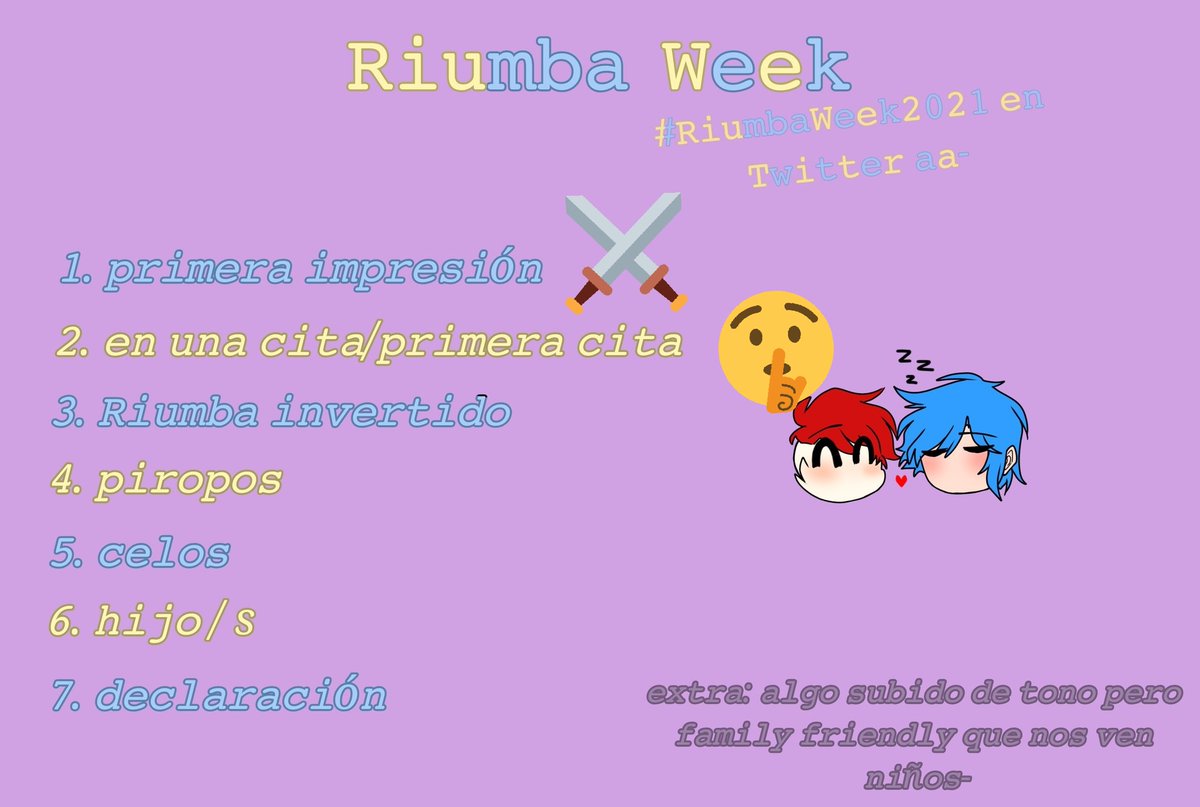 #RiumbaWeek2021

Día 2. En una cita (primera cita).

AU: IF Choque de Mundos.