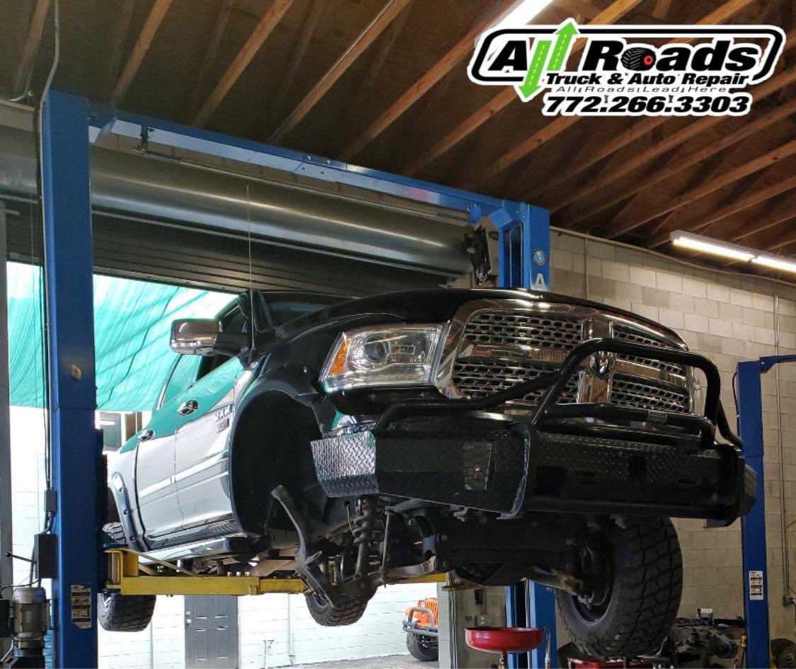 This customers truck was brought to us for maintenance including: Front differential drop brackets, cv axles, tpms sensor, rotate &amp; balance, and an alignment. 

We want to get you back on the road!
Call to schedule your maintenance 
772-266-3303
