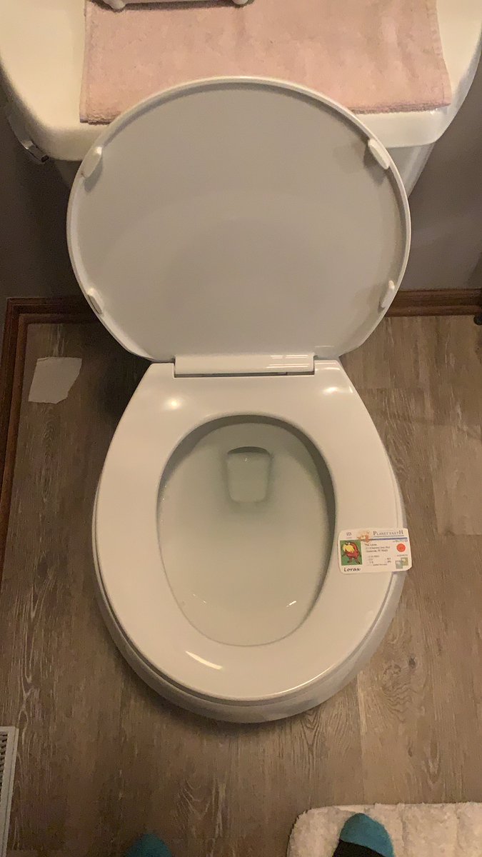 When I go to the bathroom, I make sure to flush only once (max twice) in order to preserve water and make sure that I am not using unnecessary amounts of water. Did you know that each flush contains 1.5 gallons of water! <a href="/franklinlorax/">APES Project Lorax</a> #apeswater