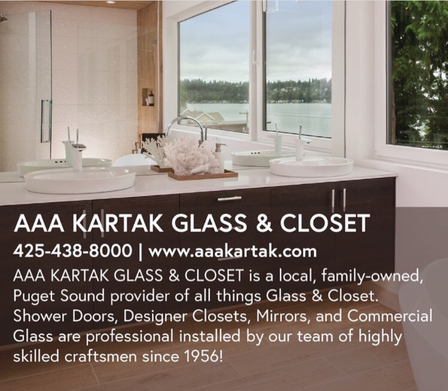 Award winning team of experts ready to serve you! Faster &amp; Better since 1956. #familyowned #familyownedandoperated #pugetsound #localbusiness #showerdoors #designerclosets #mirrors #commercialglass #closetinstallation #mirrorinstallation #showerdoorinstallation #aaakartak