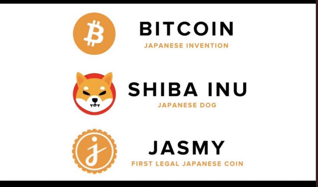 $JASMY #JASMY 
Also known as the Japanse bitcoin 🇯🇵 

$SHIB $LINK $CHZ $NKN $MIR $SOL $ELON $HERO $BRKL $RSR